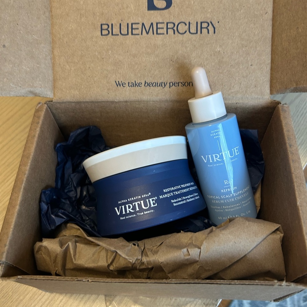 BUNDLE NEW VIRTUE Restorative Treatment Mask & Refreshh Topical Scalp Supplement